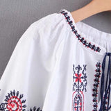 Angkasa Folk Embroidery Tassel Blouse - 3 Colors watereverysunday