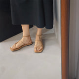 Anka Side Wrap Gladiator Slipper Sandals - 2 Colors watereverysunday