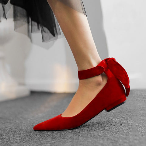 Anouke Faux Suede Mary Jane Flats - 2 Colors watereverysunday