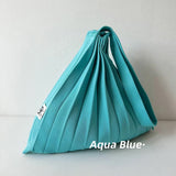 Mona Accordion Pleats Knit Shopper Bags