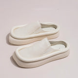 Arma Minimalist Faux Leather Slippers - 3 Colors watereverysunday