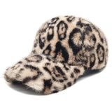 Asha Leopard Faux-Fur Baseball Cap