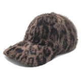 Asha Leopard Faux-Fur Baseball Cap