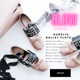 Aurelia Buckle Strap Ballet Flats - Black 39 / US 8-8.5