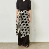 Bahar Cut-Out Lace Wrap Skirt