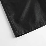 Basic Faux Leather Half Pants watereverysunday