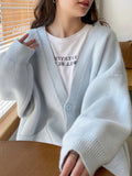 Basic Solid Color Boxy Knit Cardigan - 6 Colors watereverysunday