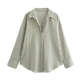 Basic Casual Pinstripe Shirts