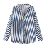 Basic Casual Pinstripe Shirts