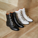 Becca Studs & Belts Motorcycle Boots -  3 Colors watereverysunday