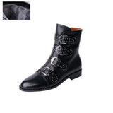 Becca Studs & Belts Motorcycle Boots -  3 Colors watereverysunday