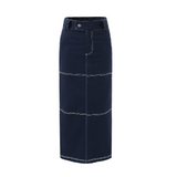 Beluna Maxi Denim Skirts - 2 Colors watereverysunday