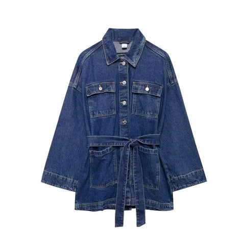 Bertha Denim Trench Jacket