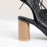 Bethany Animal Prints Gladiator Lace-Up Heels - 4 Colors watereverysunday