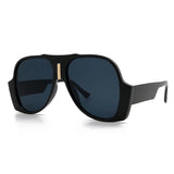Edith Vintage Oval Aviator Sunglasses