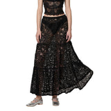 Catherina Floral Lace Maxi Skirt