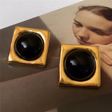 Kay Retro Square Stud Earrings