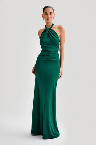 Bianca Backless Halter Maxi Cocktail Dress Bianca Backless Halter Maxi Cocktail Dress