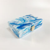 Blue Marble Acrylic Box Clutch watereverysunday