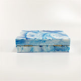 Blue Marble Acrylic Box Clutch watereverysunday