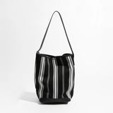 Bohemi Striped Bucket Shoulder Bag watereverysunday