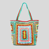 Bohemian Crochet Knit Totes  - 16 Colors watereverysunday