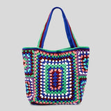 Bohemian Crochet Knit Totes  - 16 Colors watereverysunday