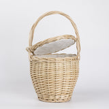 Bohemian Jane Birkin Style Wicker Straw Mini Basket Bag watereverysunday