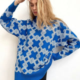 Bonnie Graphic Print Sweaters - 4 Colors watereverysunday
