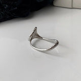 Boomerang Punk Cross Over Rings - Gold or Silver watereverysunday