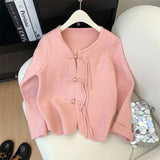 Briana Cheongsam Knots Sweater Cardigan
