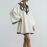 Brielle Sculptural Trim Mini Dress