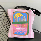 Riviera Sardine Tin Graphic Tote Bag