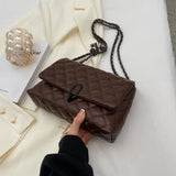 Brigit Quilted Leather-Look Shoulder Bag
