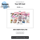 WATEREVERYSUNDAY Gift Card - WaterEverySunday Post Card