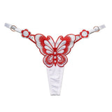 Butterfly Embroidery Thong Panties watereverysunday