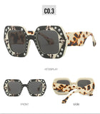 Tomei Rhinestone Square Sunglasses