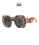 Tomei Rhinestone Square Sunglasses