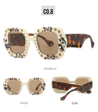 Tomei Rhinestone Square Sunglasses