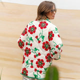 Calypso Printed Quilted Padded Parka Jacket - 2 Patterns watereverysunday