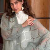 Camela Pointelle Balloon Sleeve Cardigan