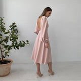 Camila Backless Midi Dress - 3 Colors watereverysunday