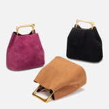 Camille Suede-Look Bucket Bag