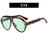 Cara Retro Oval Sunglasses