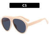 Cara Retro Oval Sunglasses