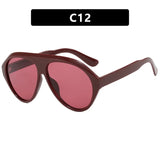 Cara Retro Oval Sunglasses
