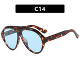 Cara Retro Oval Sunglasses