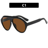 Cara Retro Oval Sunglasses