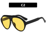 Cara Retro Oval Sunglasses