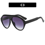 Cara Retro Oval Sunglasses